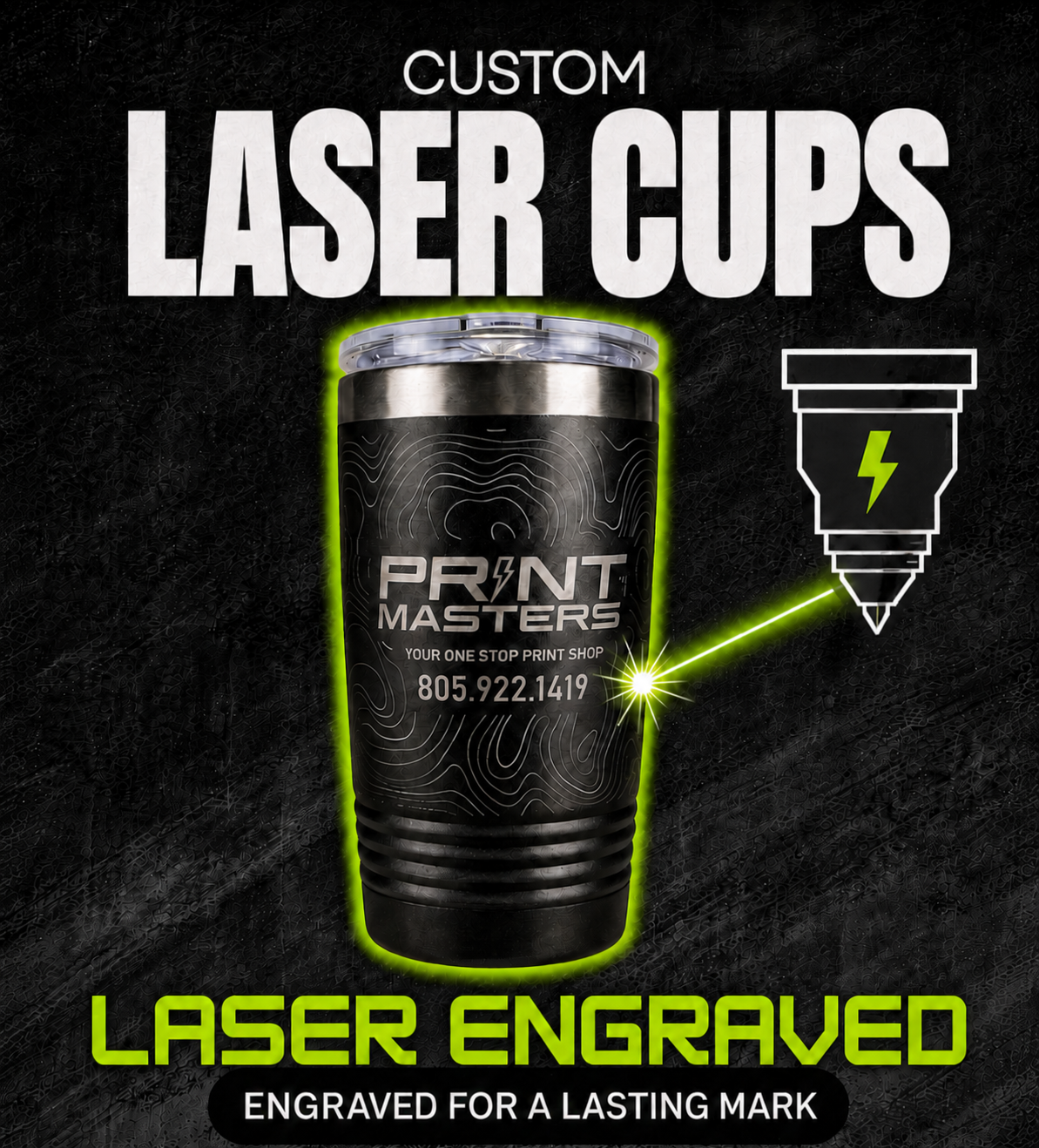 Laser Engraved Cups